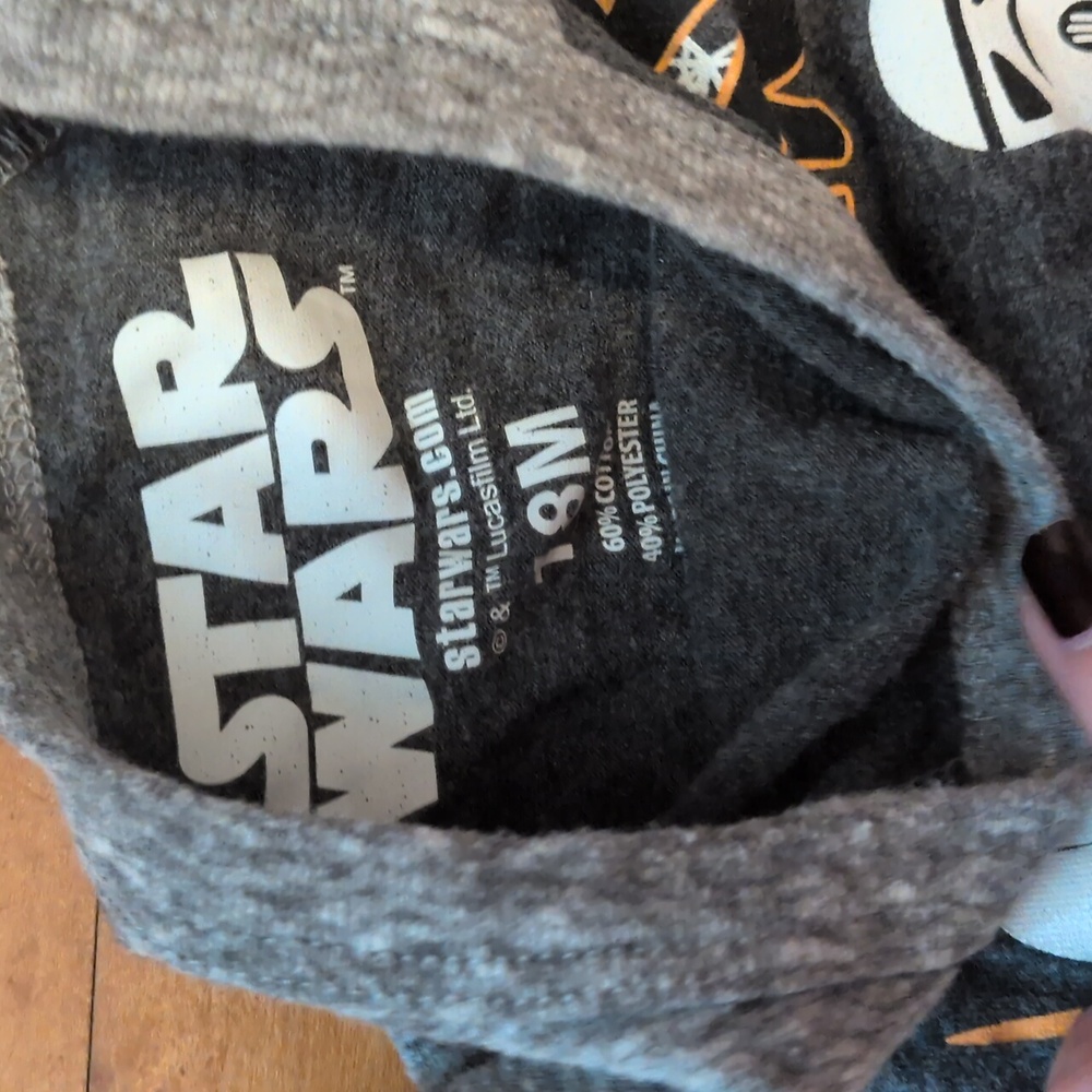 Star Wars Heather Gray Halloween T-Shirt Sz 18 M - Picture 2 of 3